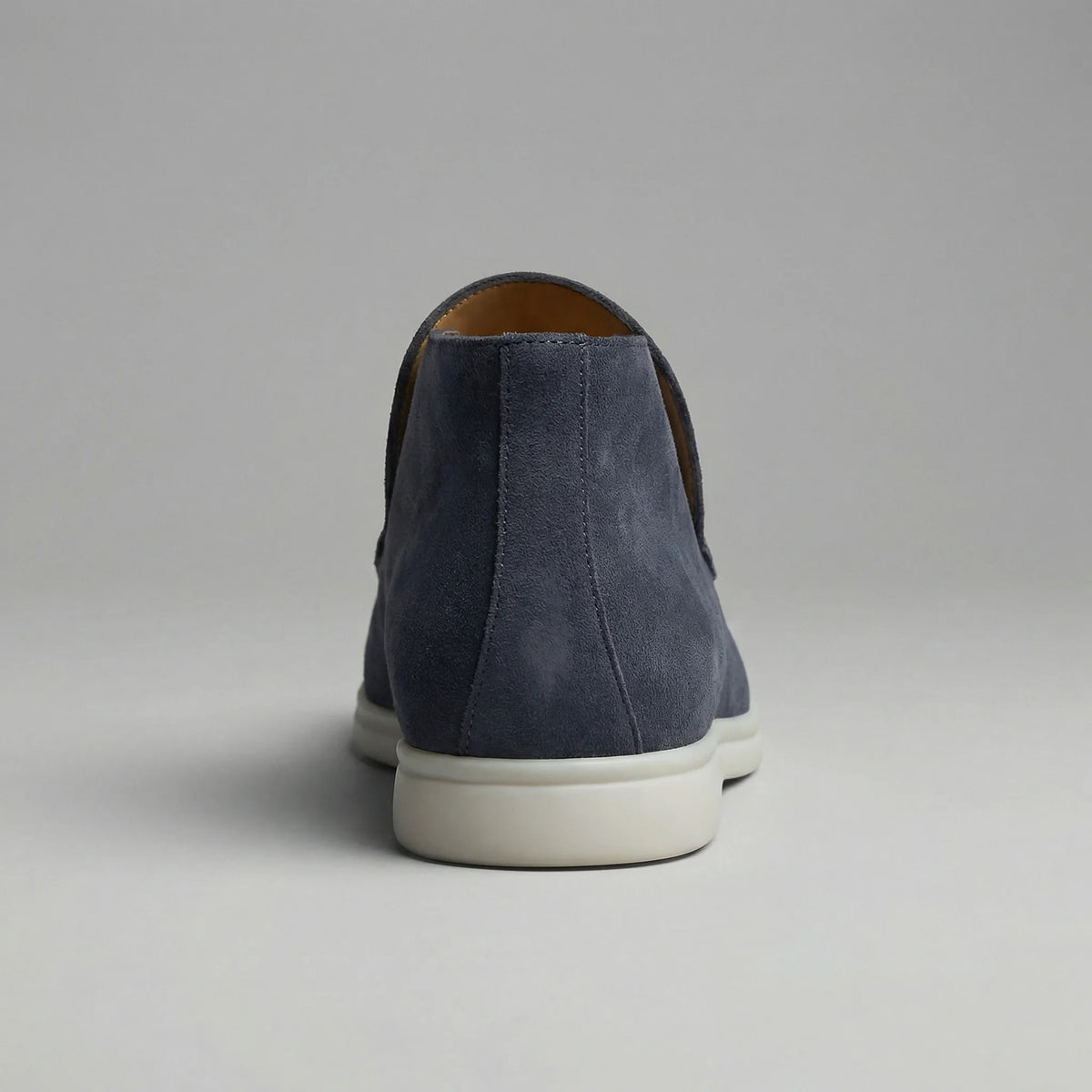 High-top suede loafers