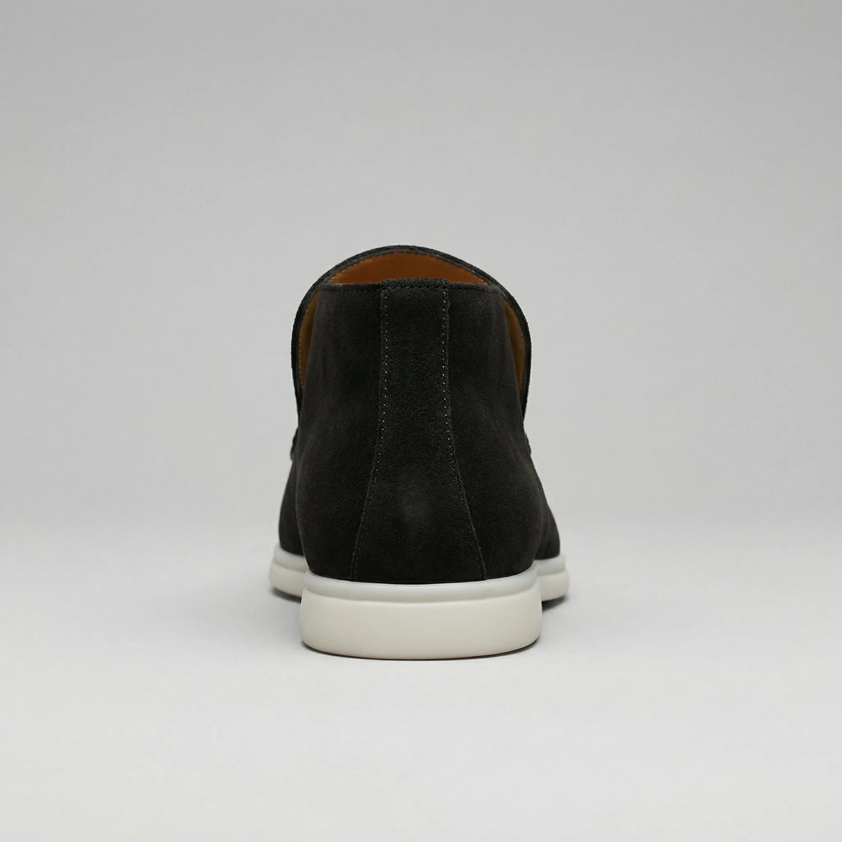 High-top suede loafers