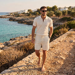 Polo en shorts set