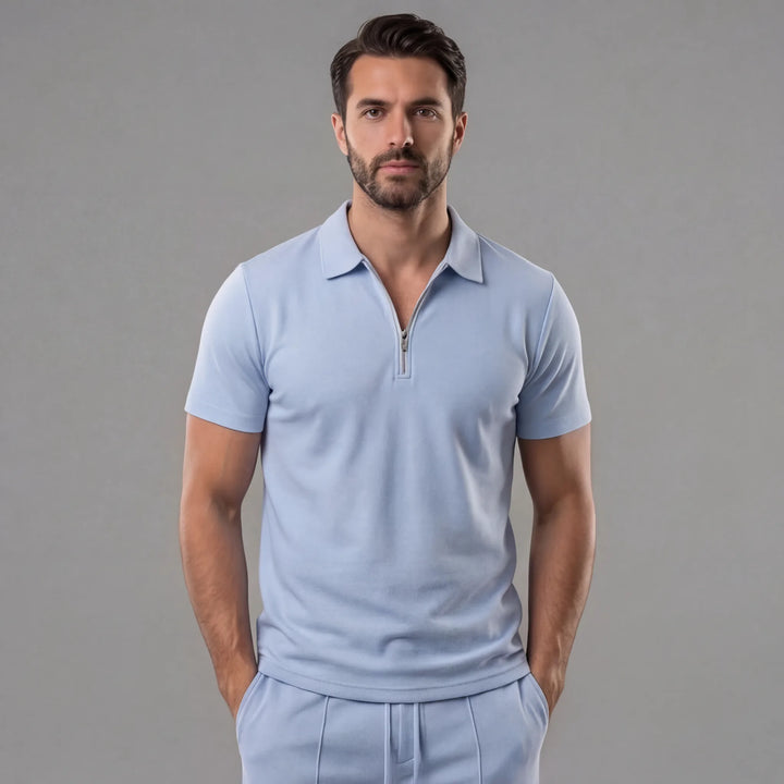 Polo shirt met korte mouwen en shorts