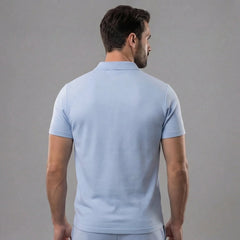 Polo shirt met korte mouwen en shorts