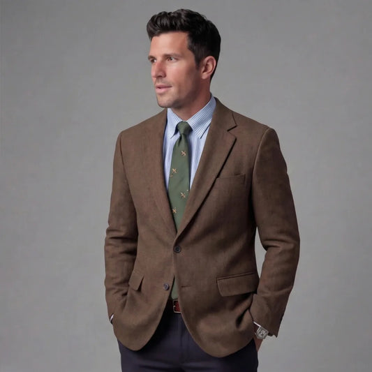 Heren blazer met flapzakken