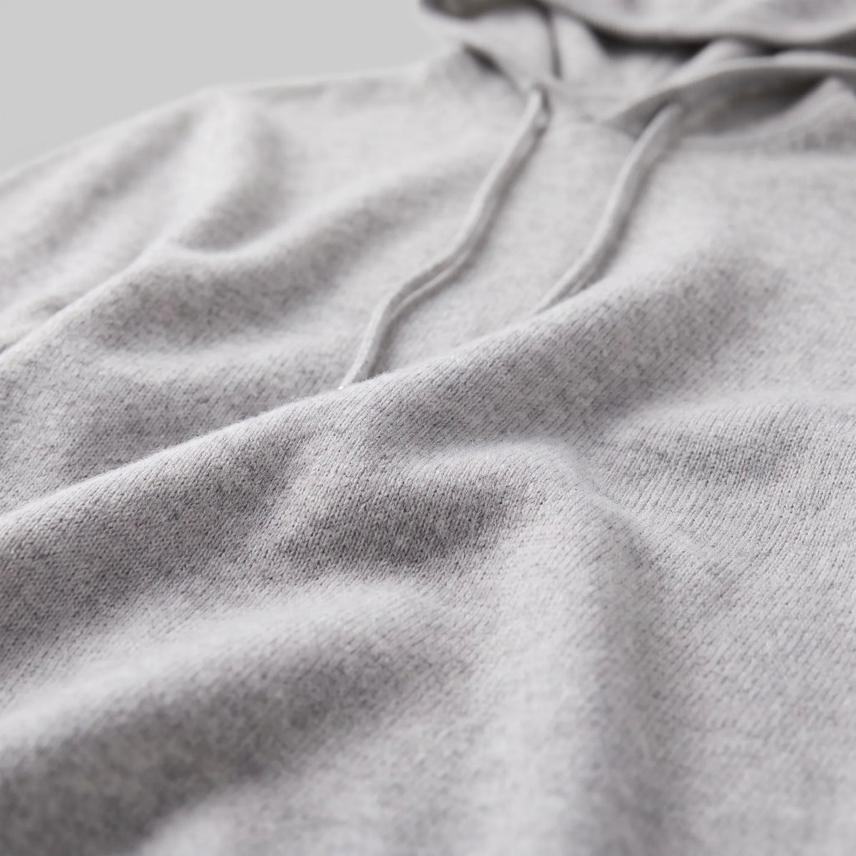 Hoodie met trekkoord en ribbels