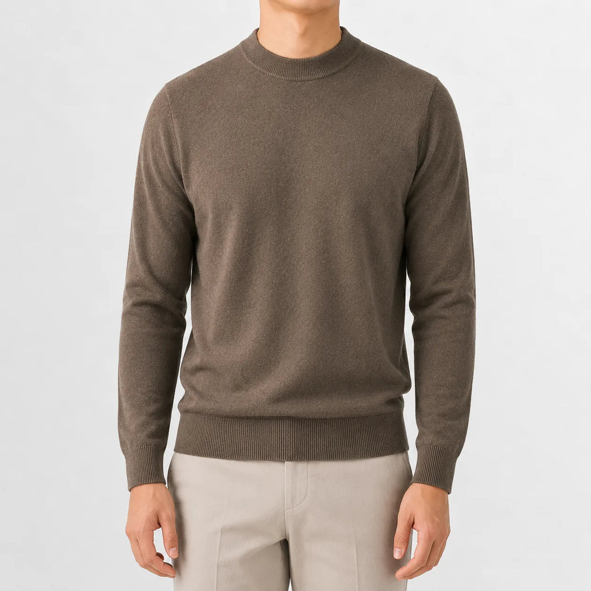 Trui met crew neckline en lange mouwen