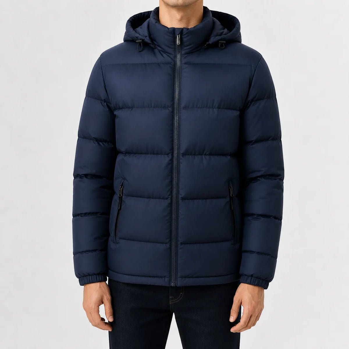 Puffer jacket met capuchon
