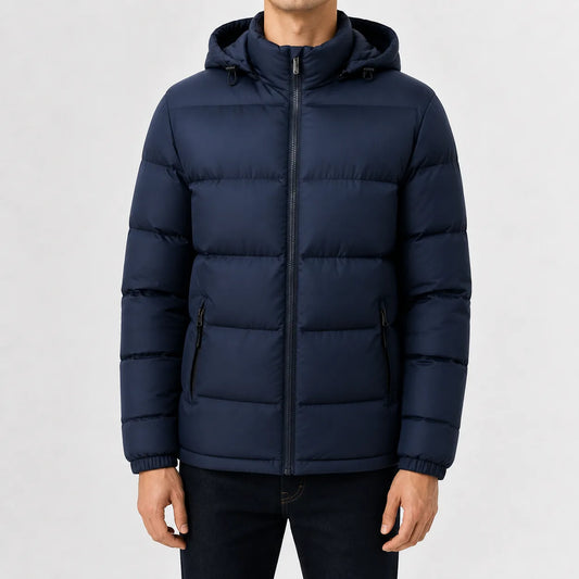 Puffer jacket met capuchon