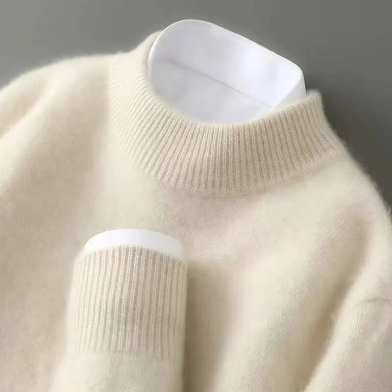 Cashmere trui met crew neckline