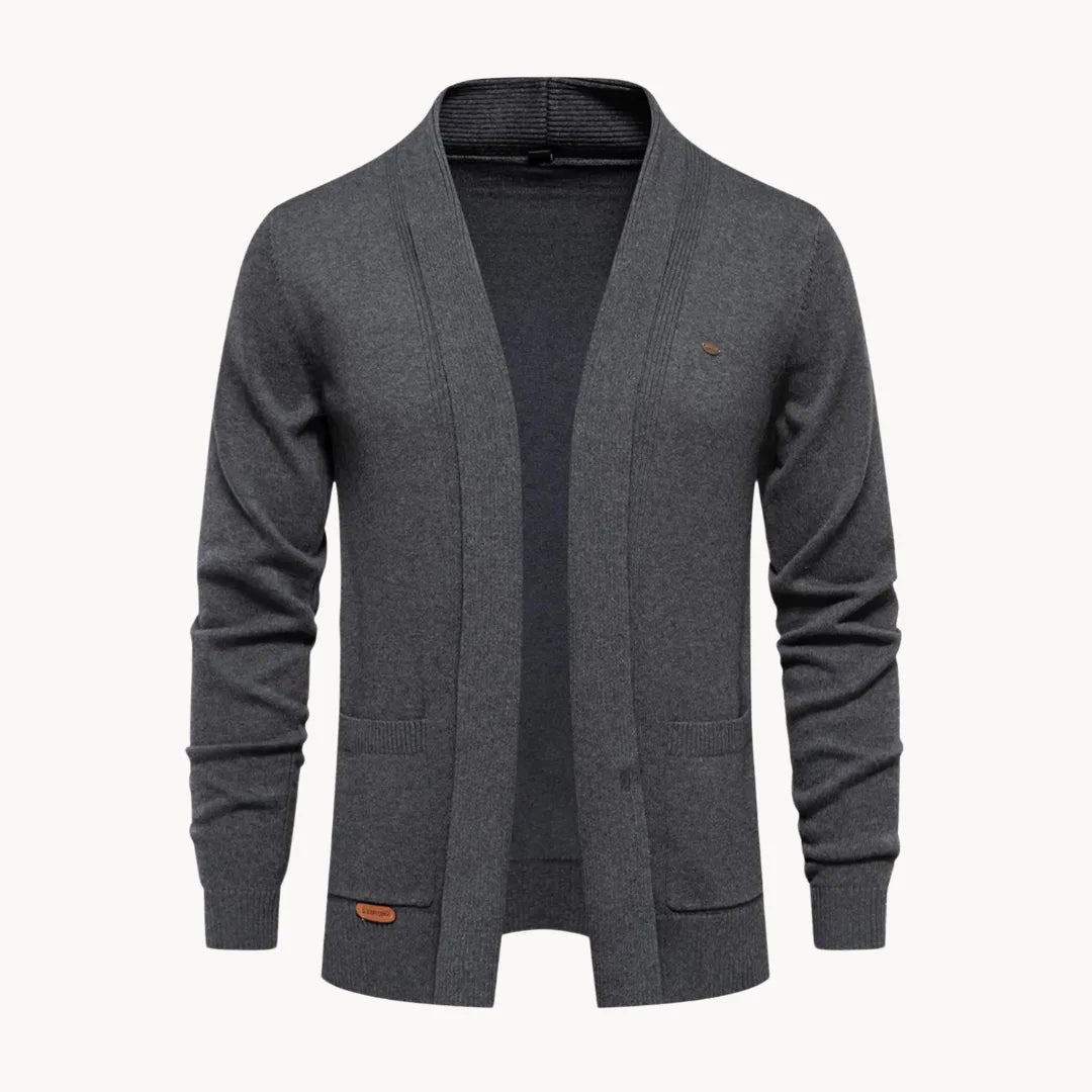 Open cardigan met v-hals en lange mouwen