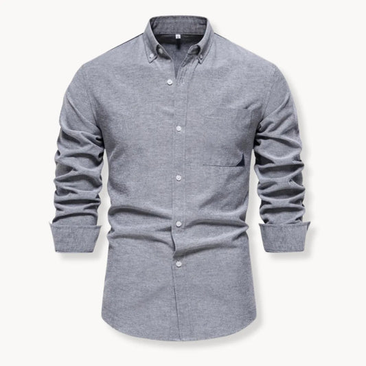 Overhemd met button-down kraag en borstzak