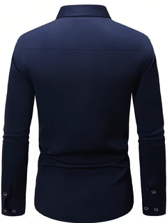 Overhemd met geometrisch patroon en slim fit