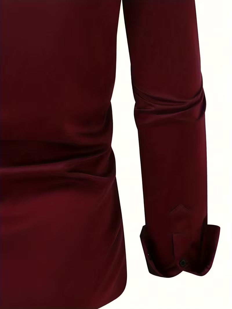 Overhemd met geometrisch patroon en slim fit