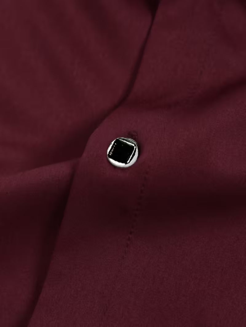Overhemd met geometrisch patroon en slim fit