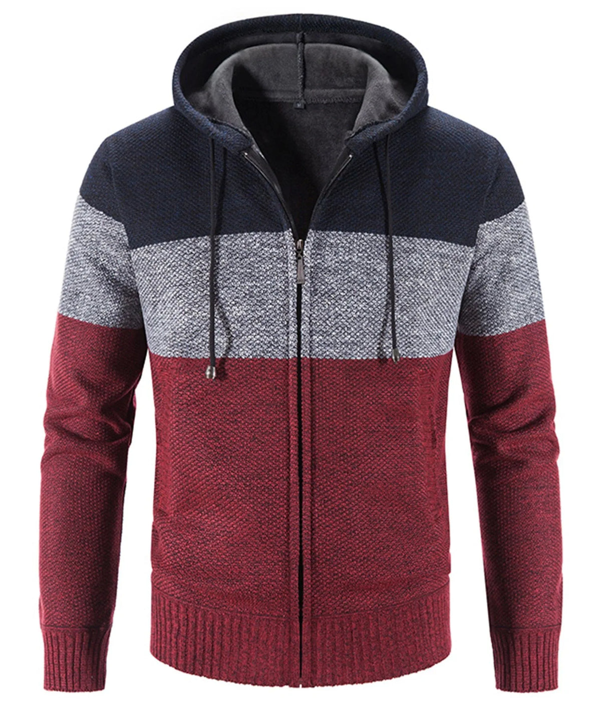 Hoodie met drie kleuren