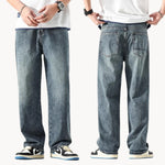 Relaxed retro jeans met rechte pasvorm