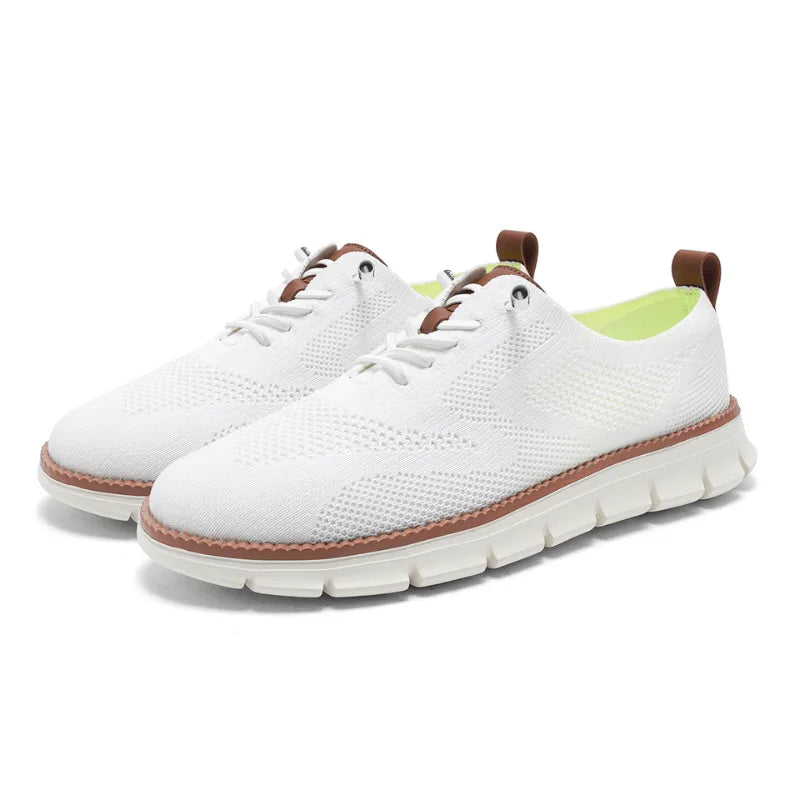 Lage sneakers met knit upper