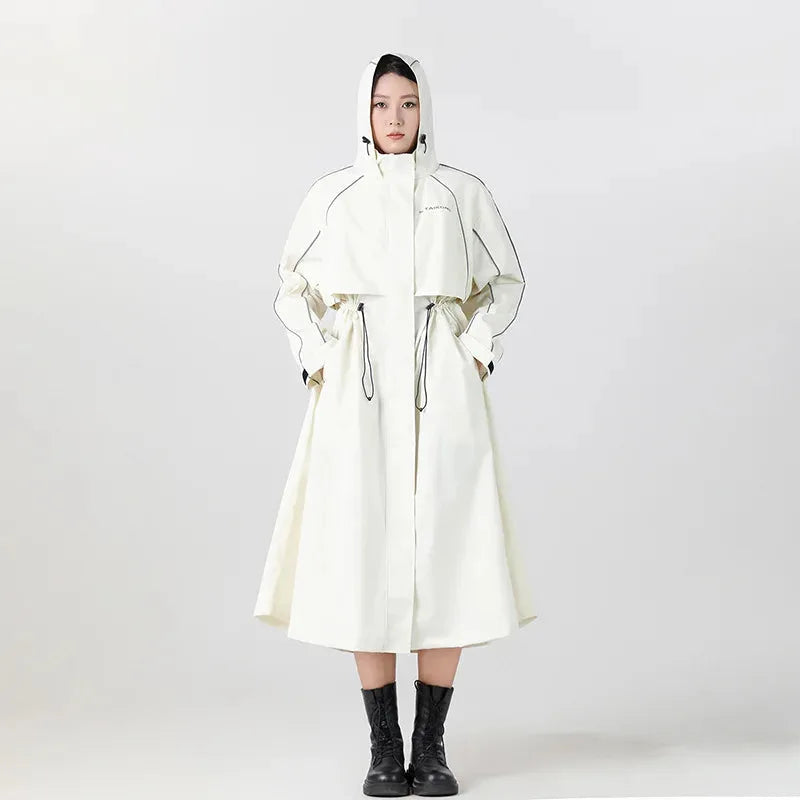 Oversized hooded regenjas