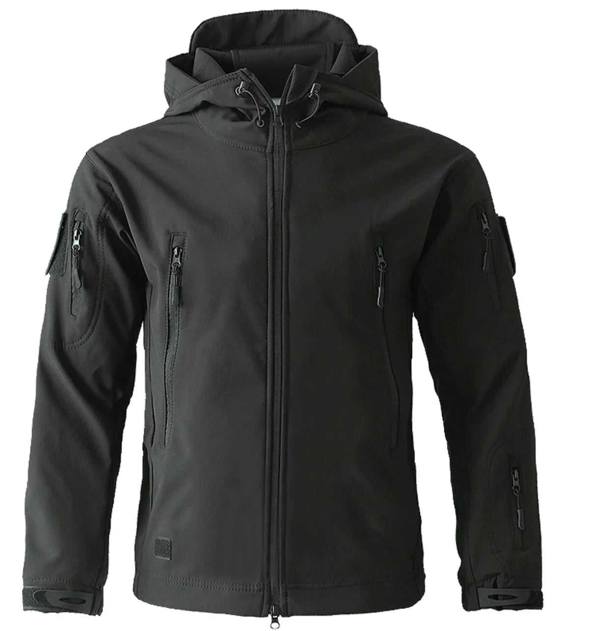 Parka met capuchon en ritszakken