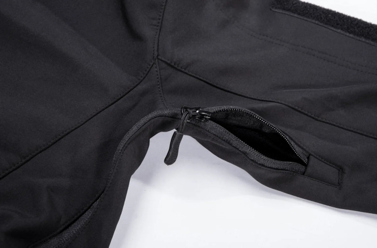 Parka met capuchon en ritszakken