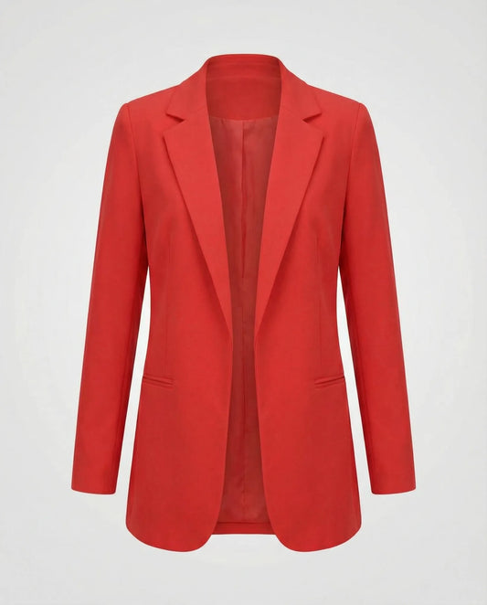 Slim fit blazer met lange mouwen