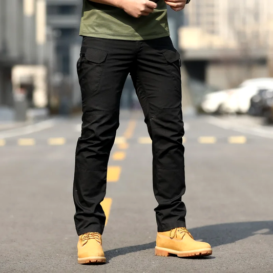Slim fit werkbroek met meerdere zakken