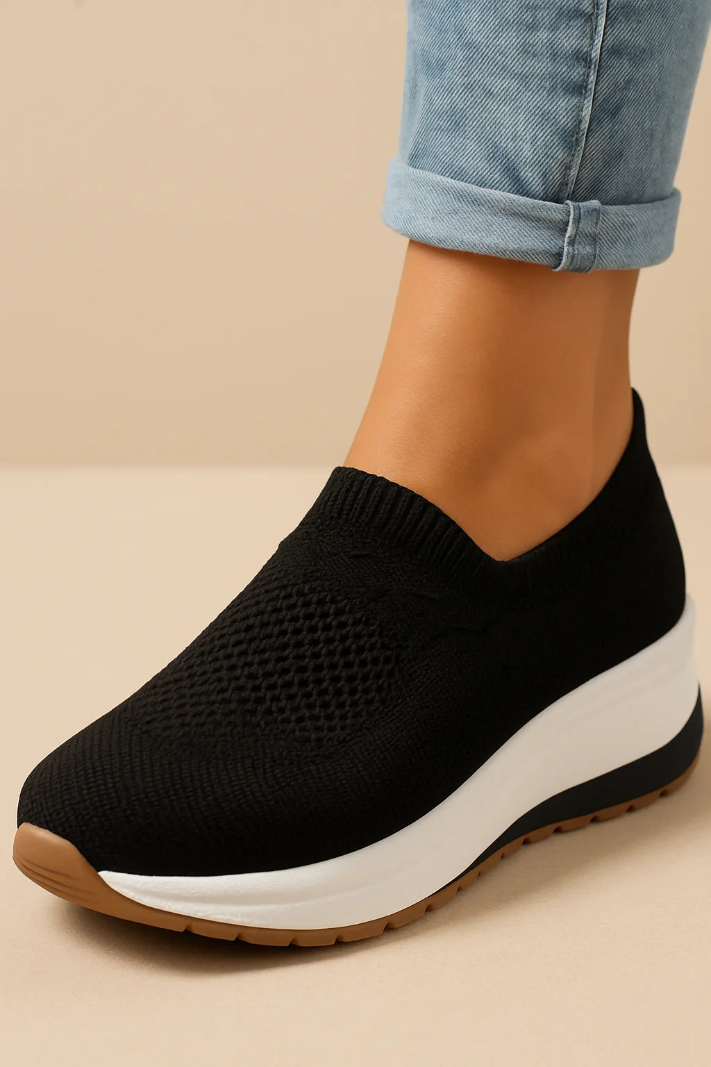 Sneakers met ademend bovenwerk en flexibele zool