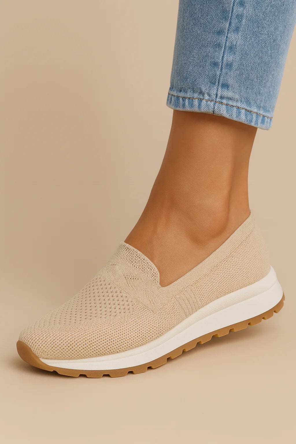 Sneakers met ademend bovenwerk en flexibele zool