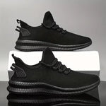Sneakers met ademend mesh materiaal en rubberen zool