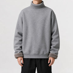 Fleece-lined trui met turtle neckline