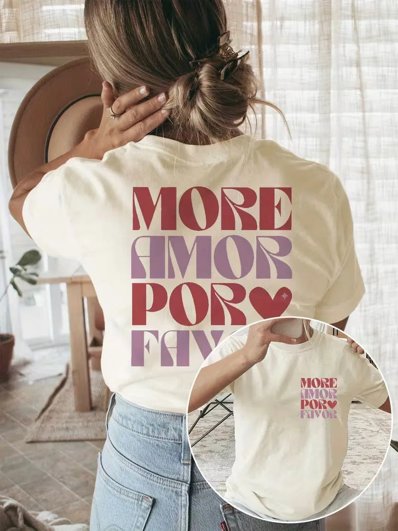 T-shirt met print en korte mouwen