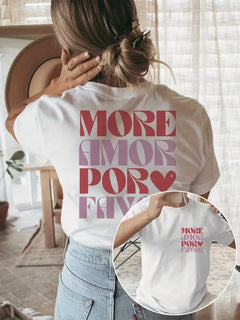 T-shirt met print en korte mouwen