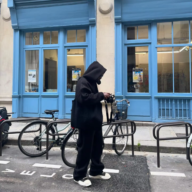 Tracksuit met hoodie en losse pasvorm