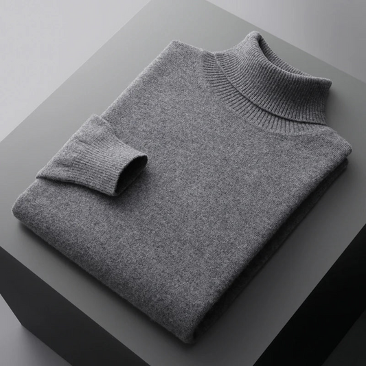 Trui met hoge turtleneck kraag en lange mouwen