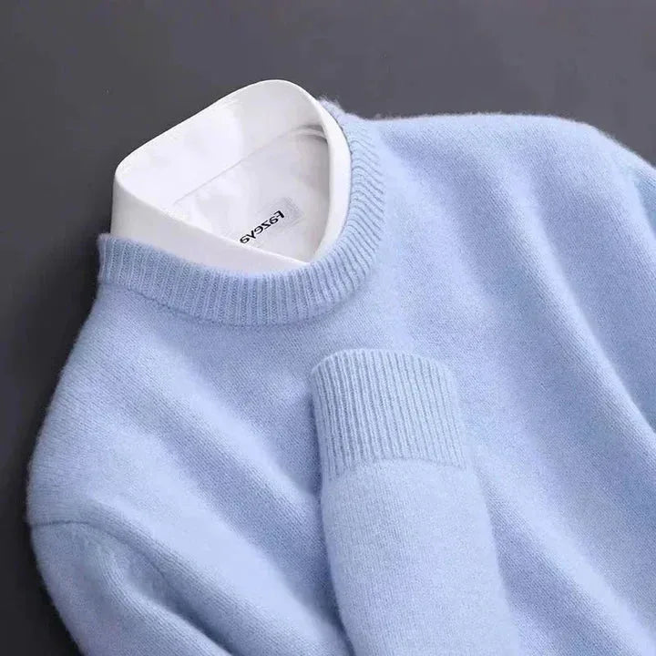 Cashmere trui met ronde hals