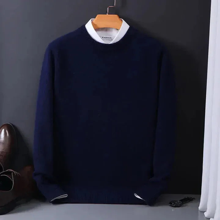 Cashmere trui met ronde hals