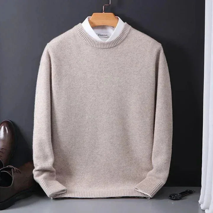 Cashmere trui met ronde hals