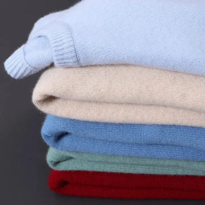 Cashmere trui met ronde hals