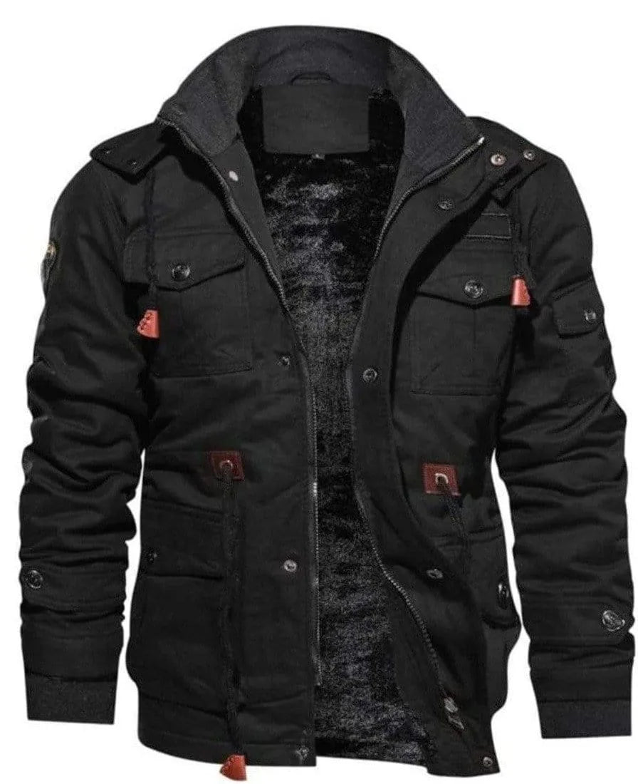 Parka met fleece voering