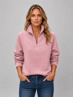 Pullover met halve rits