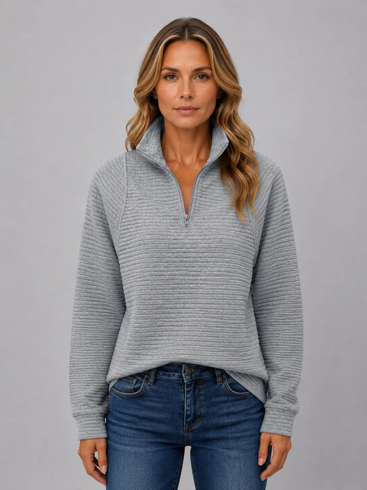Pullover met halve rits