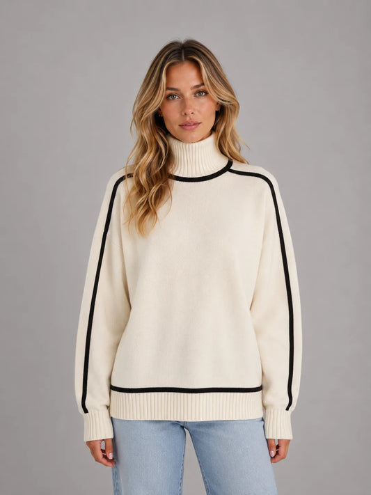 Oversized trui met col
