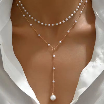 Ketting met faux parels