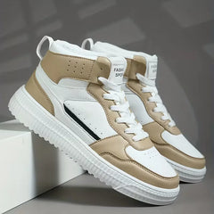 Hoge sneakers met perforaties