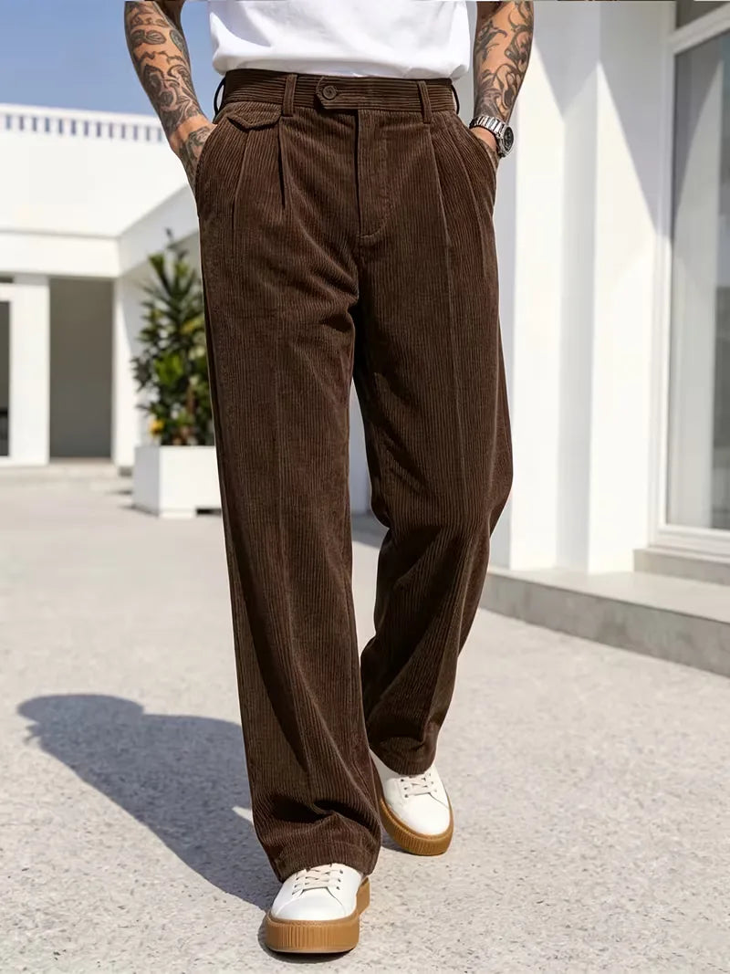Pantalons met brede pasvorm