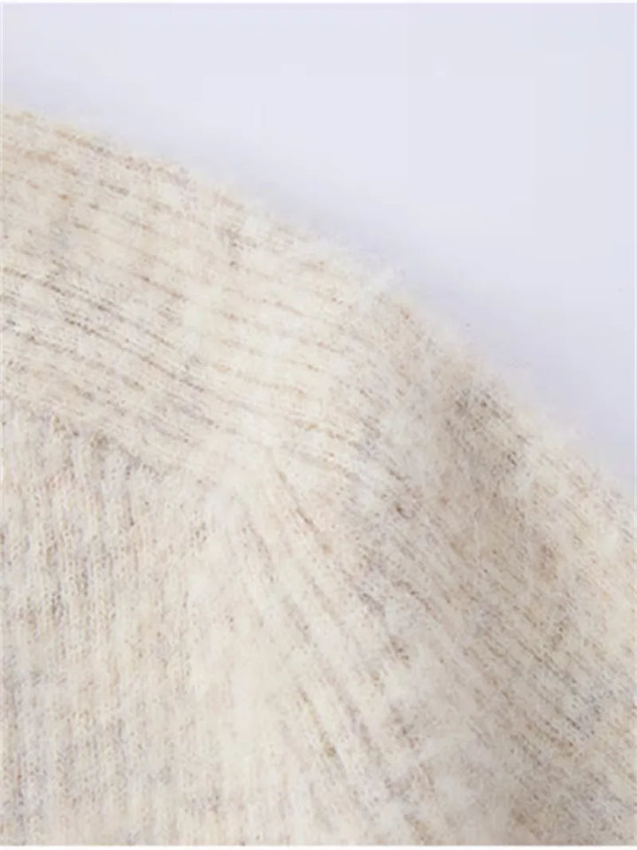 Cardigan met V-neck en voorzakken