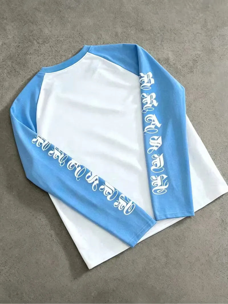 Longsleeve T-shirt met contrast
