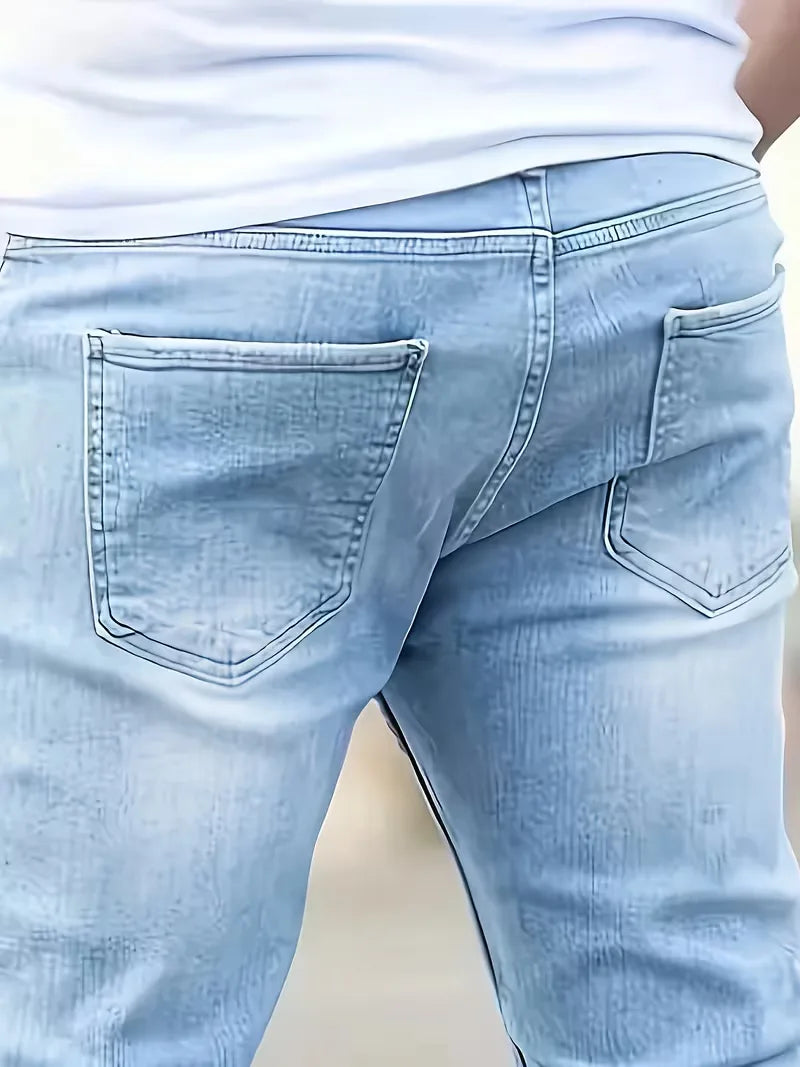 Slim fit jeans met vijf-pocket ontwerp