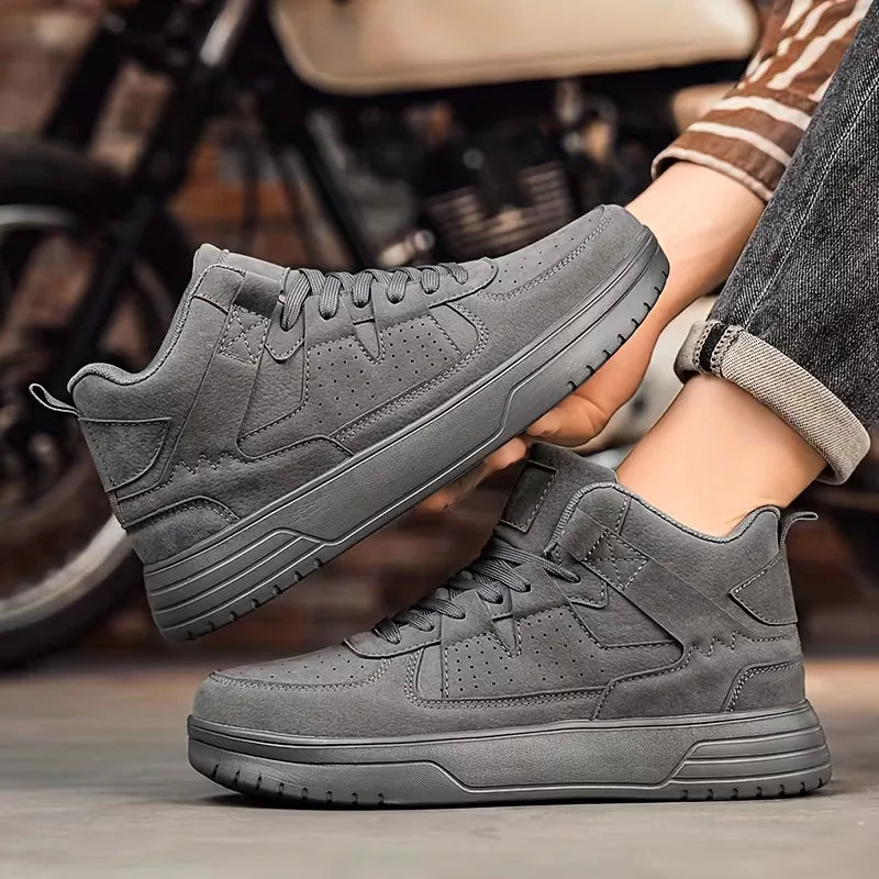 Hoge sneakers met perforated upper