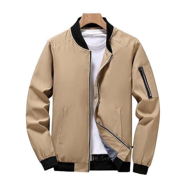 Armand | Stijlvol bomberjack voor mannen in de kleur Blauw voor heren in Streetwear stijl ideaal voor de herfst.
