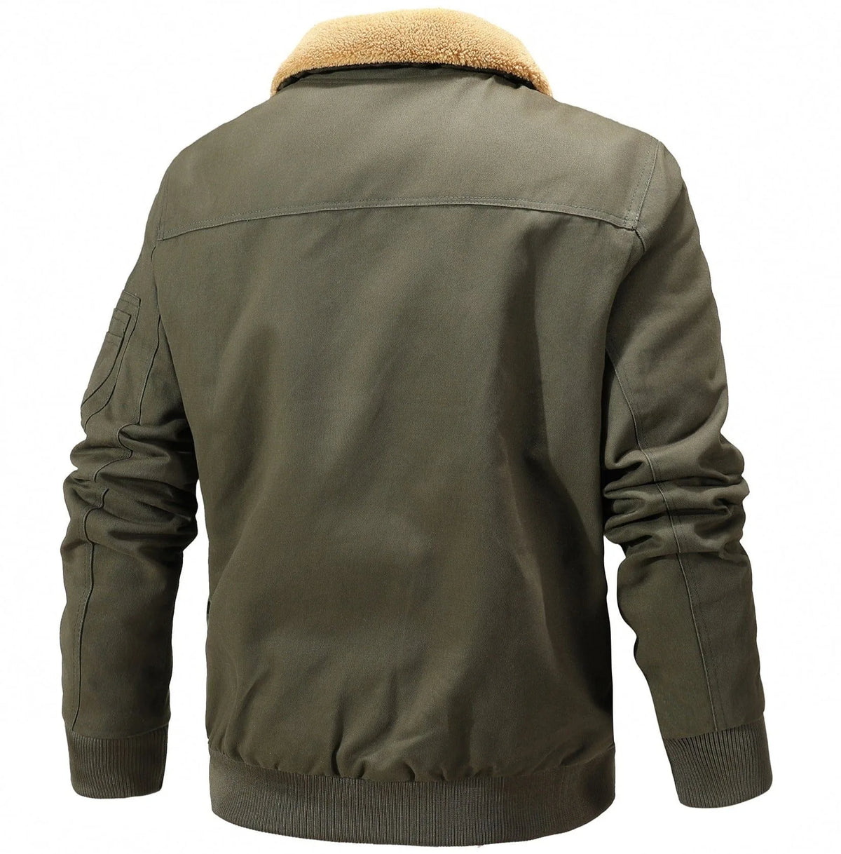 Bomberjack met shearling kraag