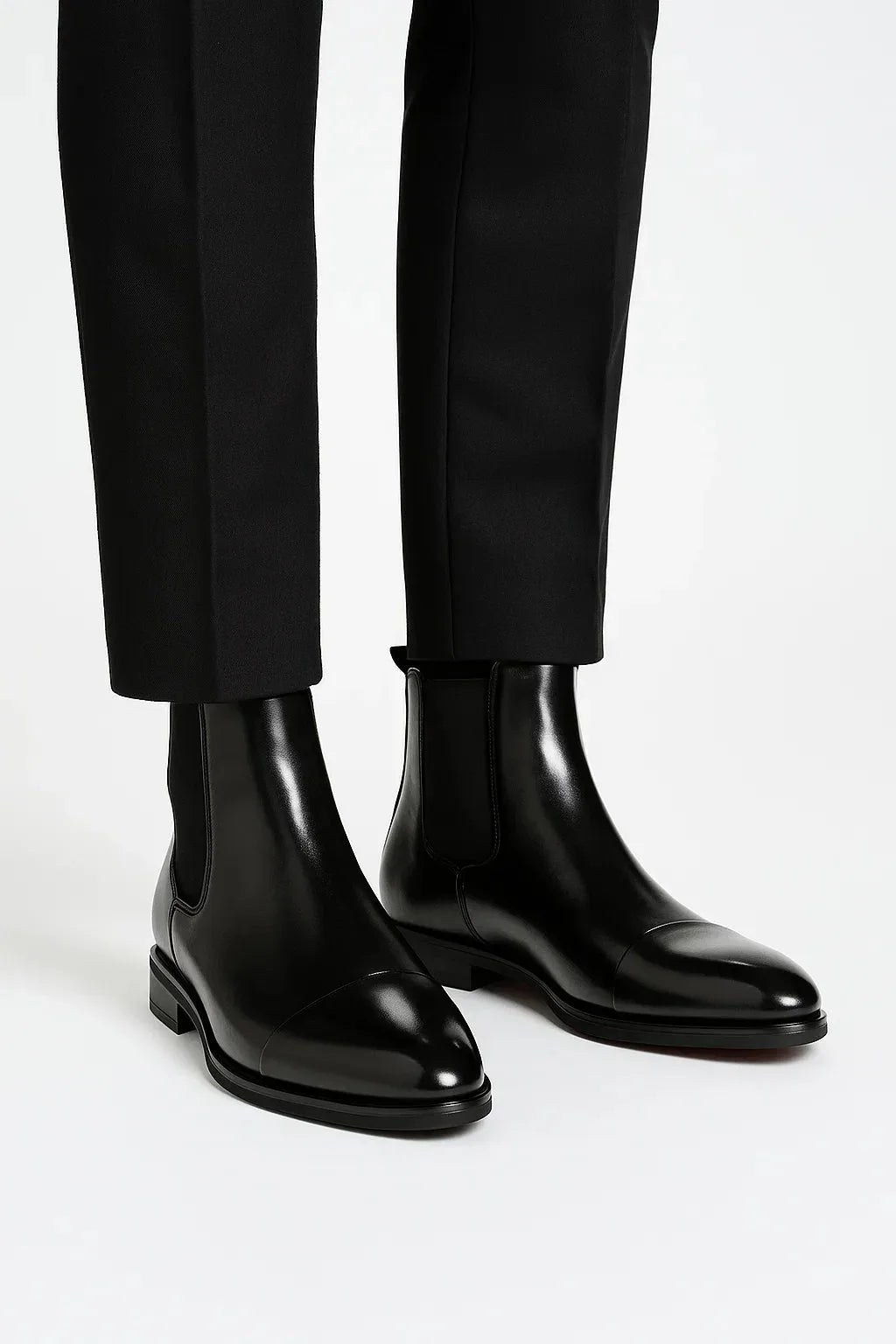 Chelsea boots met elastische zijpanelen